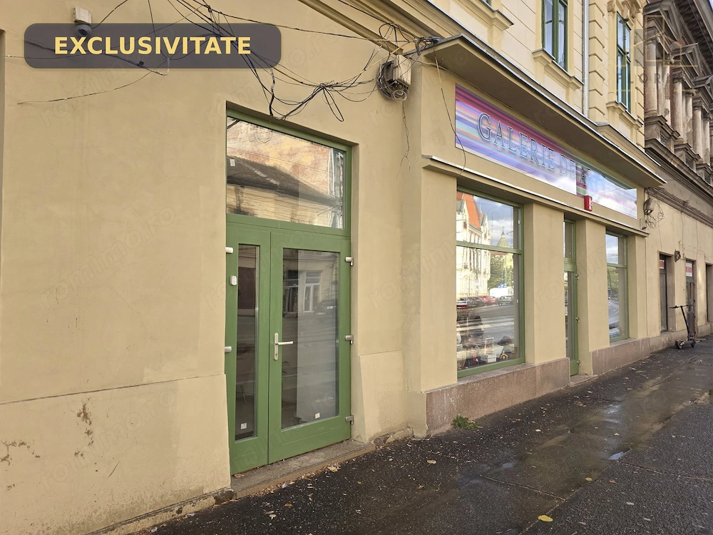 Sinaia – spațiu comercial 42 mp, renovat și stradal