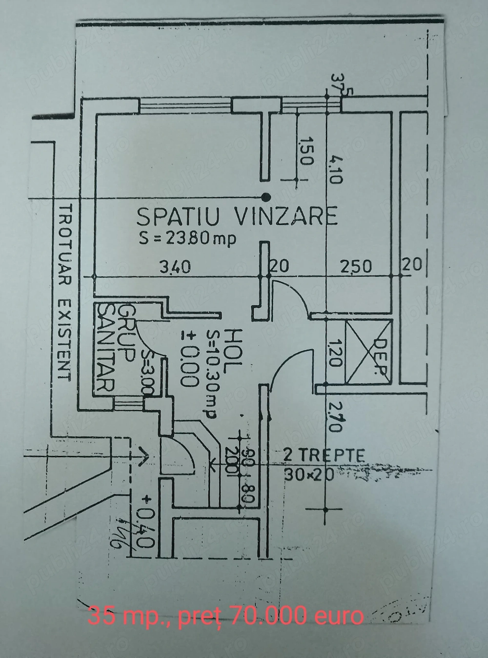 Vând spatiu comercial in Slatina judetul Olt 