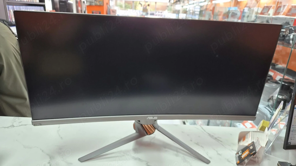 UP Bucuresti  Monitor Curbat Gaming LED IPS ASUS ROG PG348Q, 34 inch, Ultra Wide  GARANTIE 12 LUNI