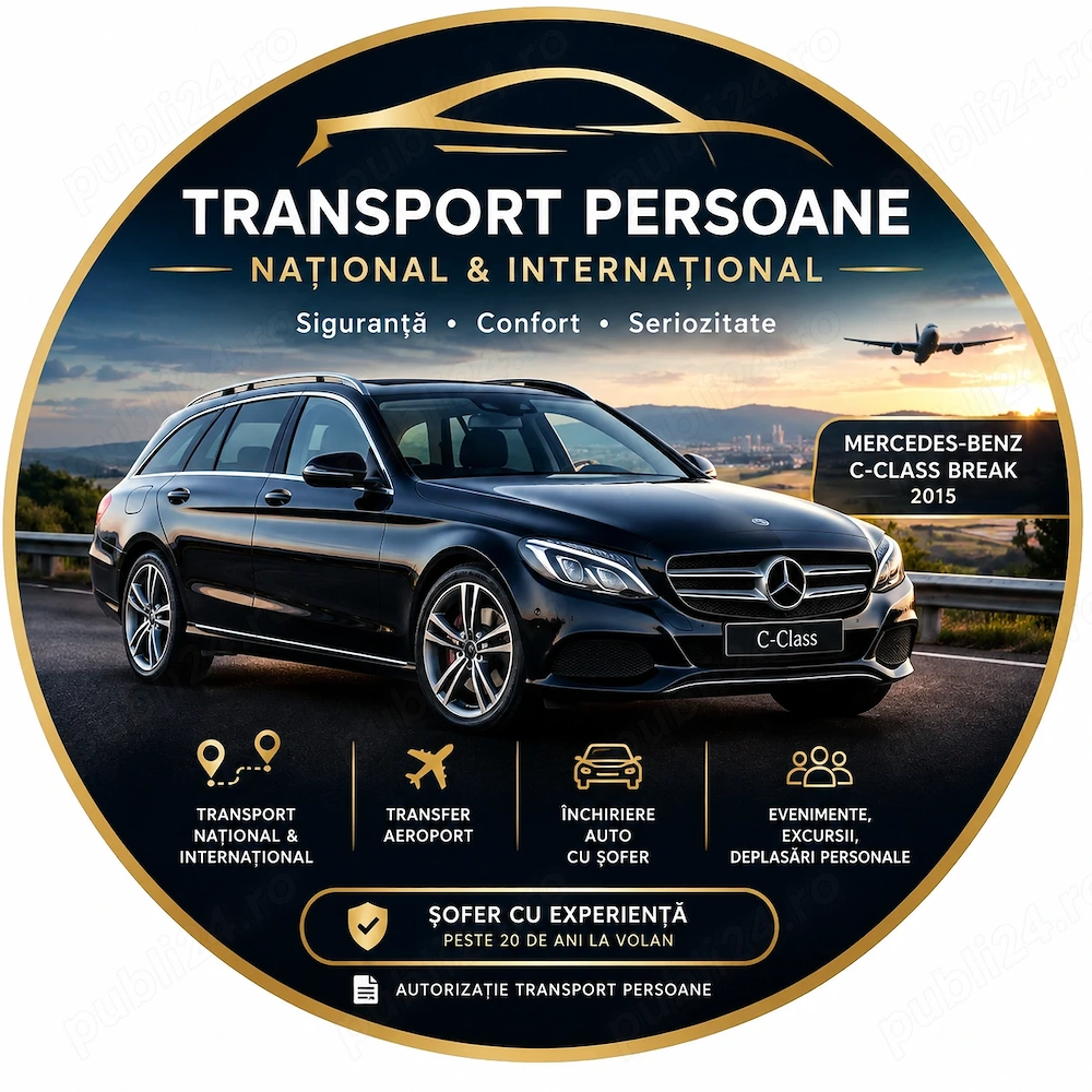 Transport persoane național și internațional | Închiriere autoturism cu șofer