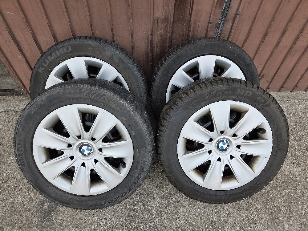 roti iarna bmw 205.55.16 fata 215.55.16 spate 5x120 