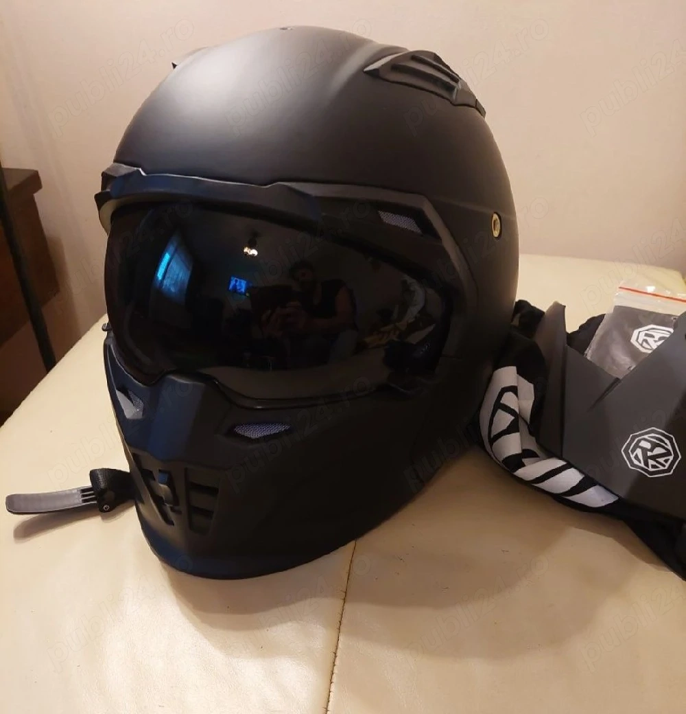 Casca moto scuter atv enduro modulara, nouă !
