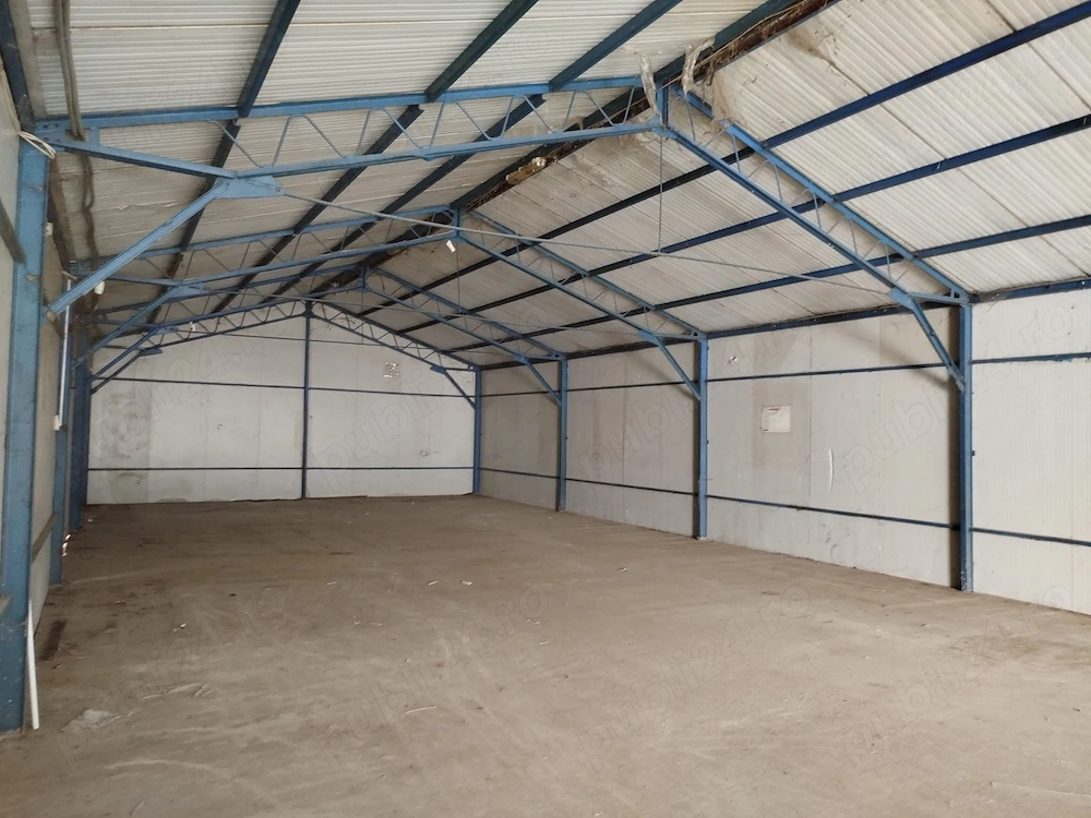 Inchiriere Hala Fundulea stradal 260 mp doua intrari acces tir curte betonata