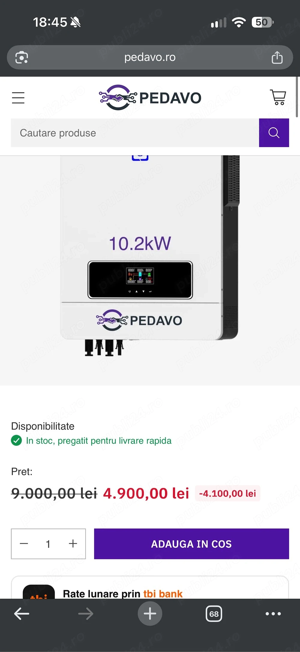 invertor solar 10kw off grid panouri solare energie gratuita oferta pret redus 