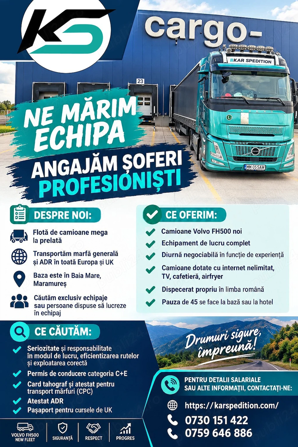 Angajări sofer comunitate