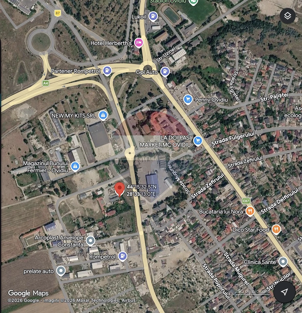 HALĂ DE ÎNCHIRIAT 500mp + teren 6000mp – OVIDIU