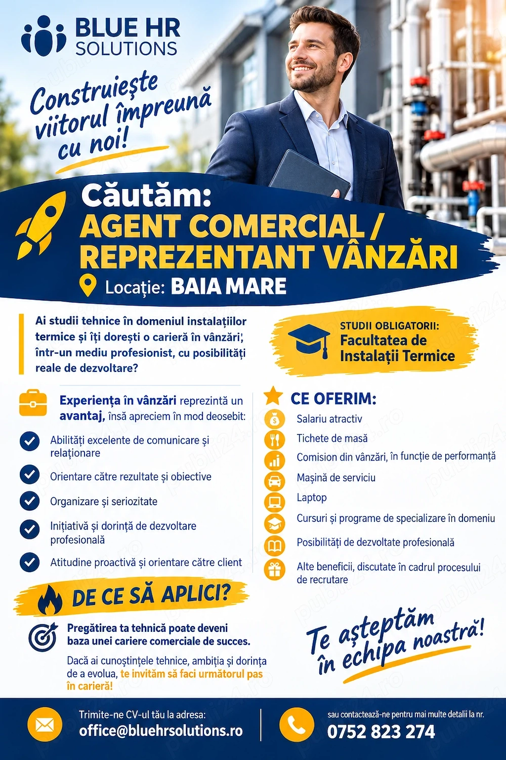 Agent Comercial- Reprezentant Vanzari  - locatia Baia Mare
