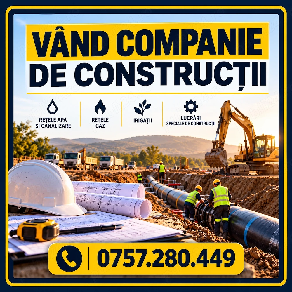 Vand societate de constructii