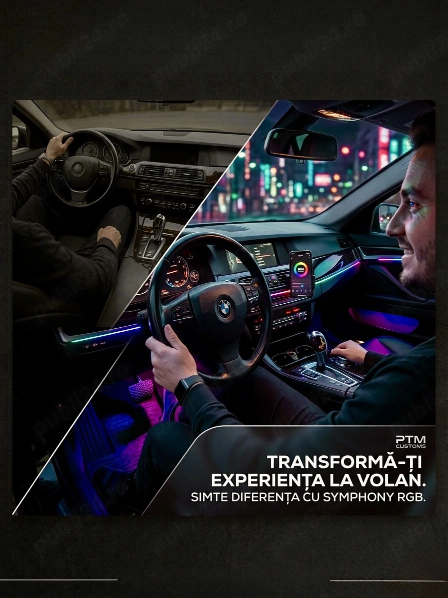 Vând/Montez Lumini Ambientale Shymphony Universale , da viața interiorului tău  