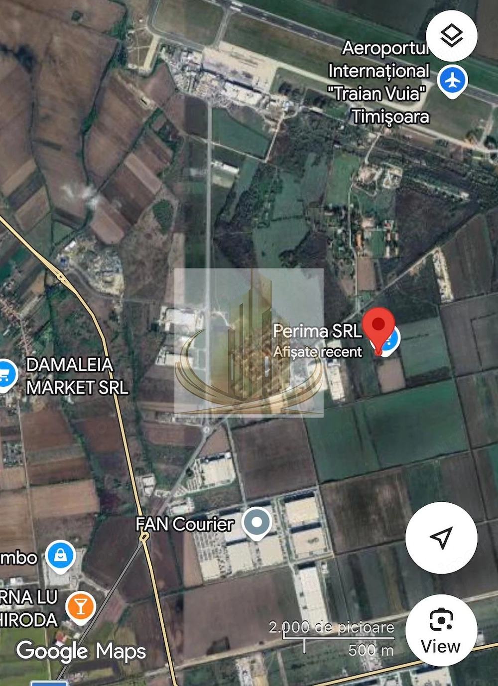 Teren 5.752 mp lângă Aeroport – ideal hală, logistică, depozit