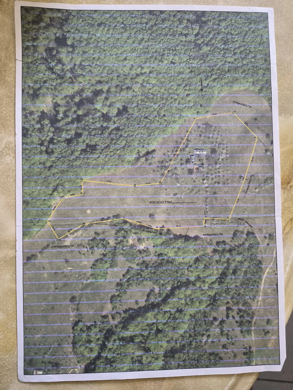 Vand teren partial intravilan Loc. Serani, nr.68, Com. Borod, Jud. Bihor 32965 mp   1,5 Eur  mp