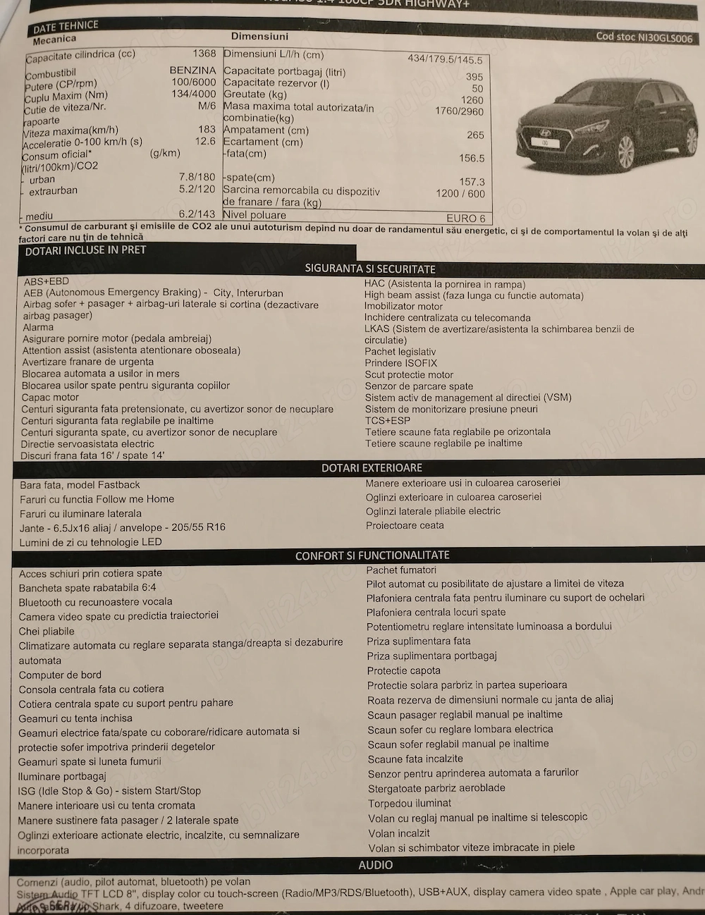 Vând Hyundai I30 varianta Highway.