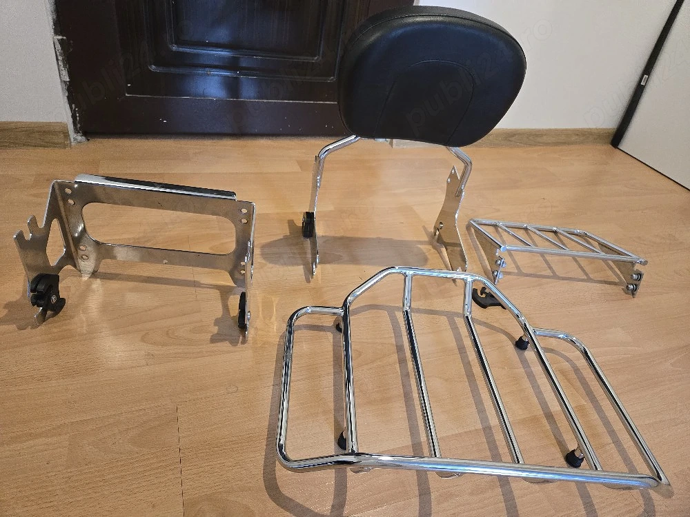 Set Spătar Pasager Detasabil (Sissy Bar) + 2 Portbagaje Harley-Davidson Touring (Road King, ..