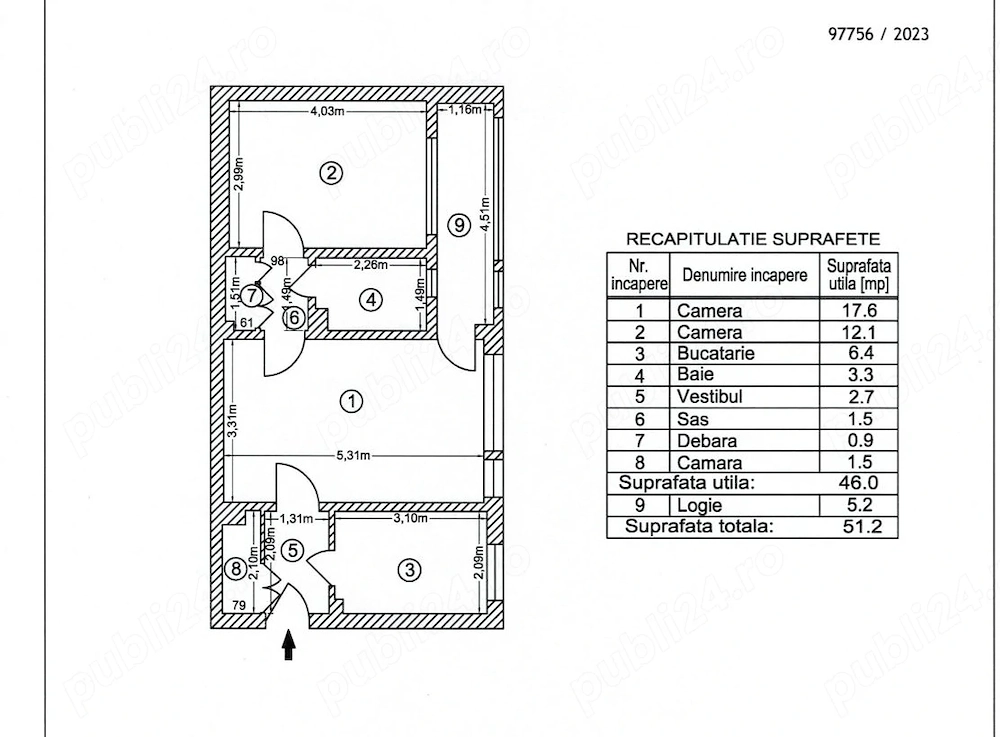 Direct Proprietar   0% Comision | 2 Camere Semidecomandat Buc, sect.2, Str.Matei Voievod 125-133