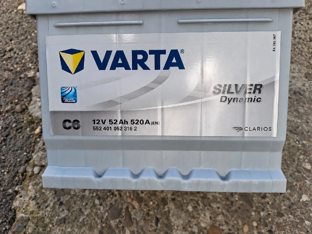 Baterie VARTA Silver Dynamic C6 52Ah 520A – cumpărată în iunie 2026