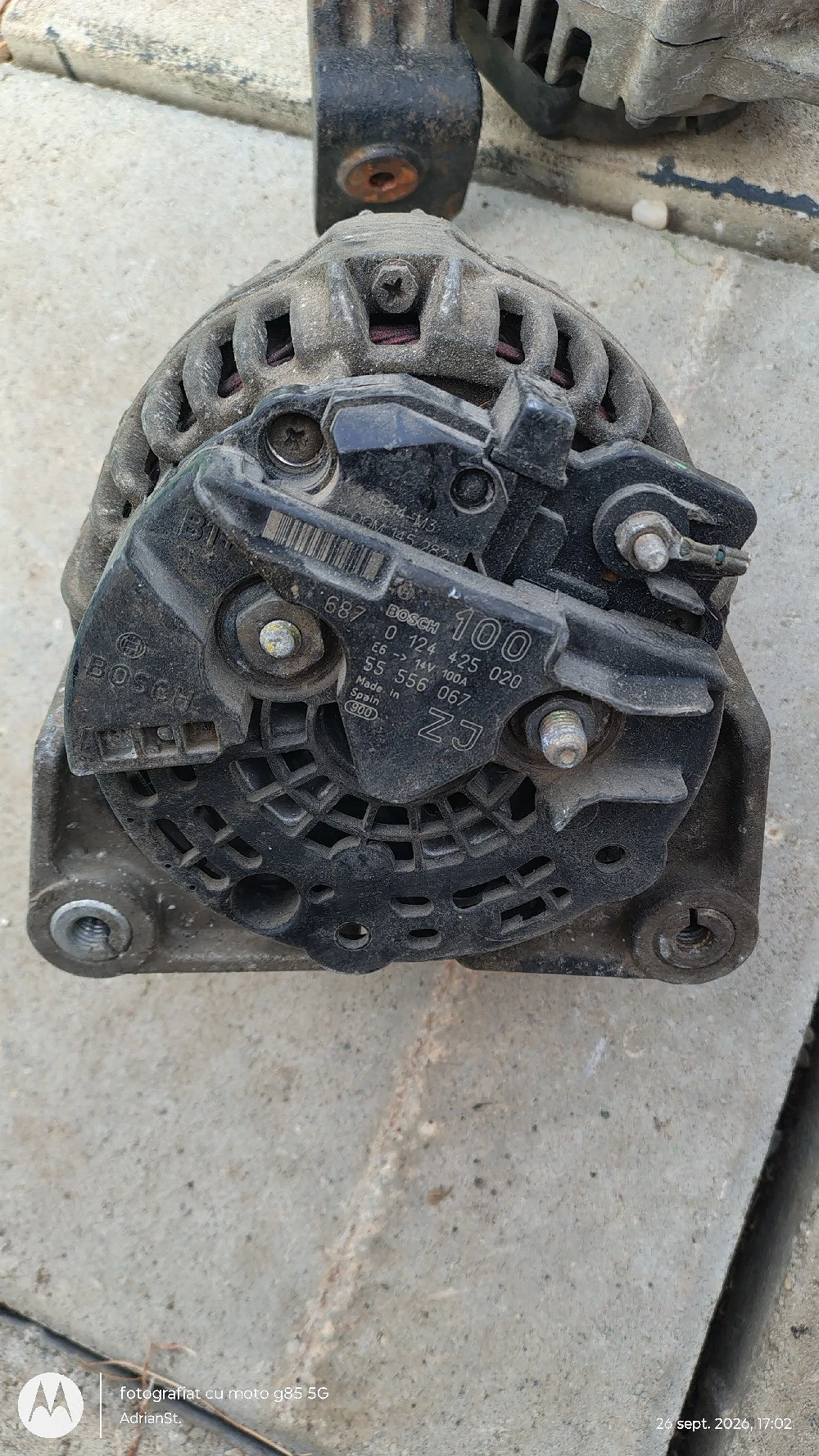 Alternator Valeo 120A Original Kia Opirus / Hyundai Santa Fe, Terracan 3.5 V6 (37300-39405)