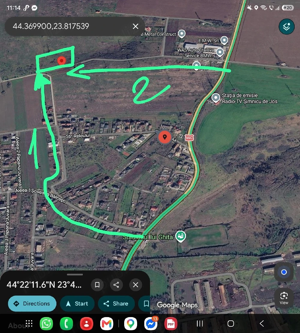 Teren Simnic de Jos 500mp extravilan