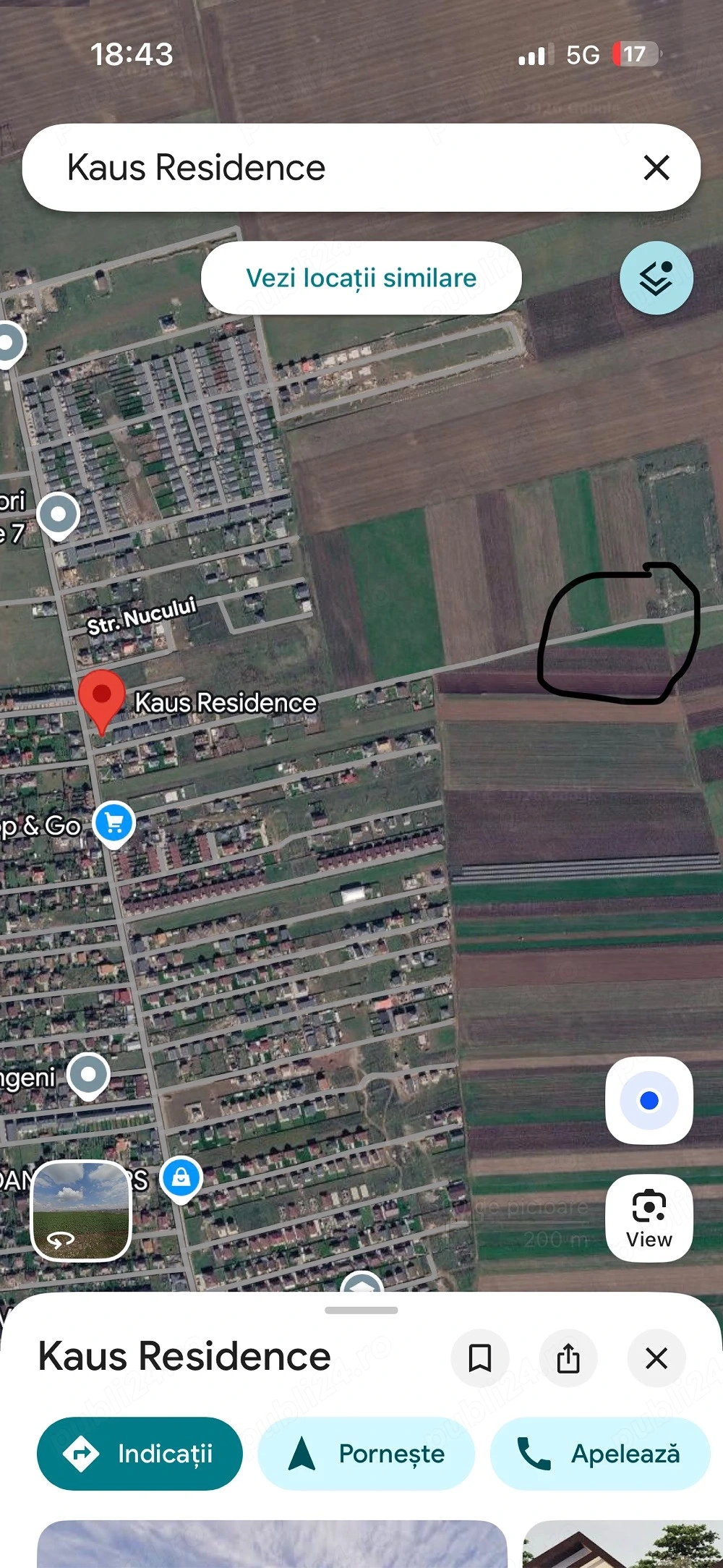Proprietar vând teren cartier Izvor, Tărlungeni!