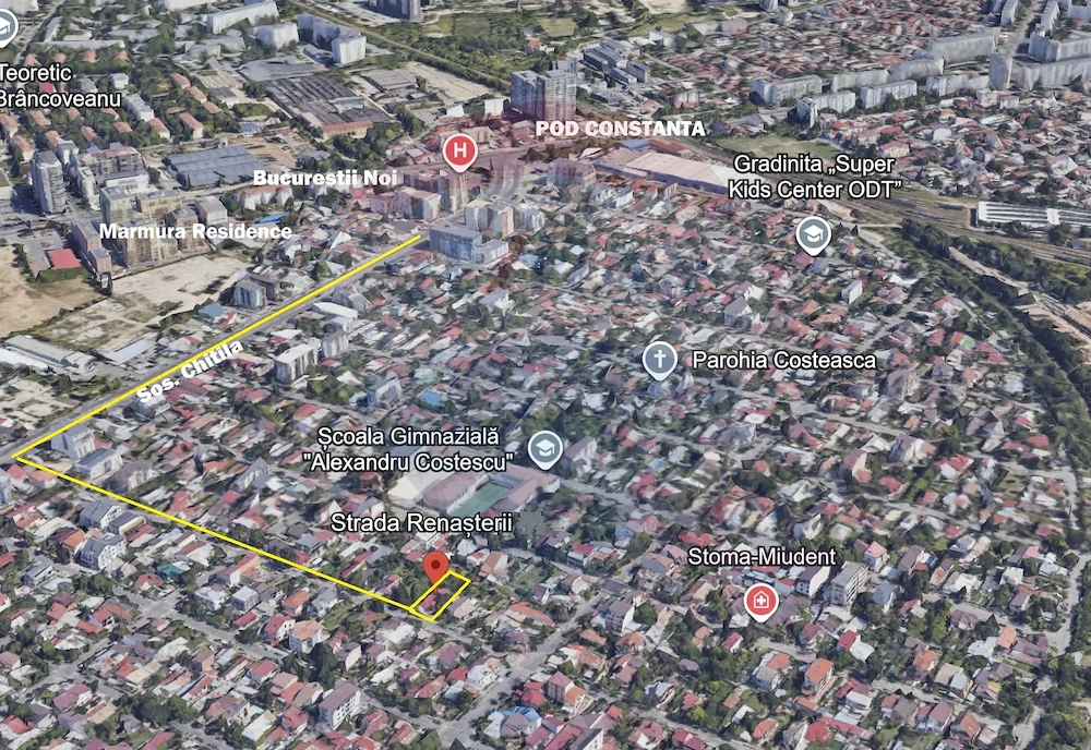 Casă individuală cu teren de 484mp în Sectorul 1, Bucureștii Noi Chitila