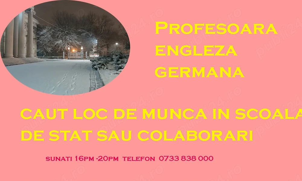 profesoara engleza germana