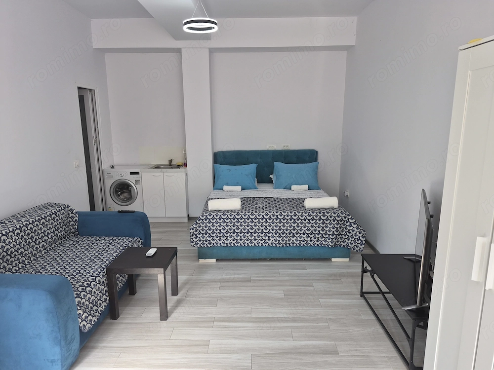 Ideal studenți, studio mobilat utilat, centrală gaz, AC, wi-fi,TVsmart, Faleză Nord,str. Pescarus22A