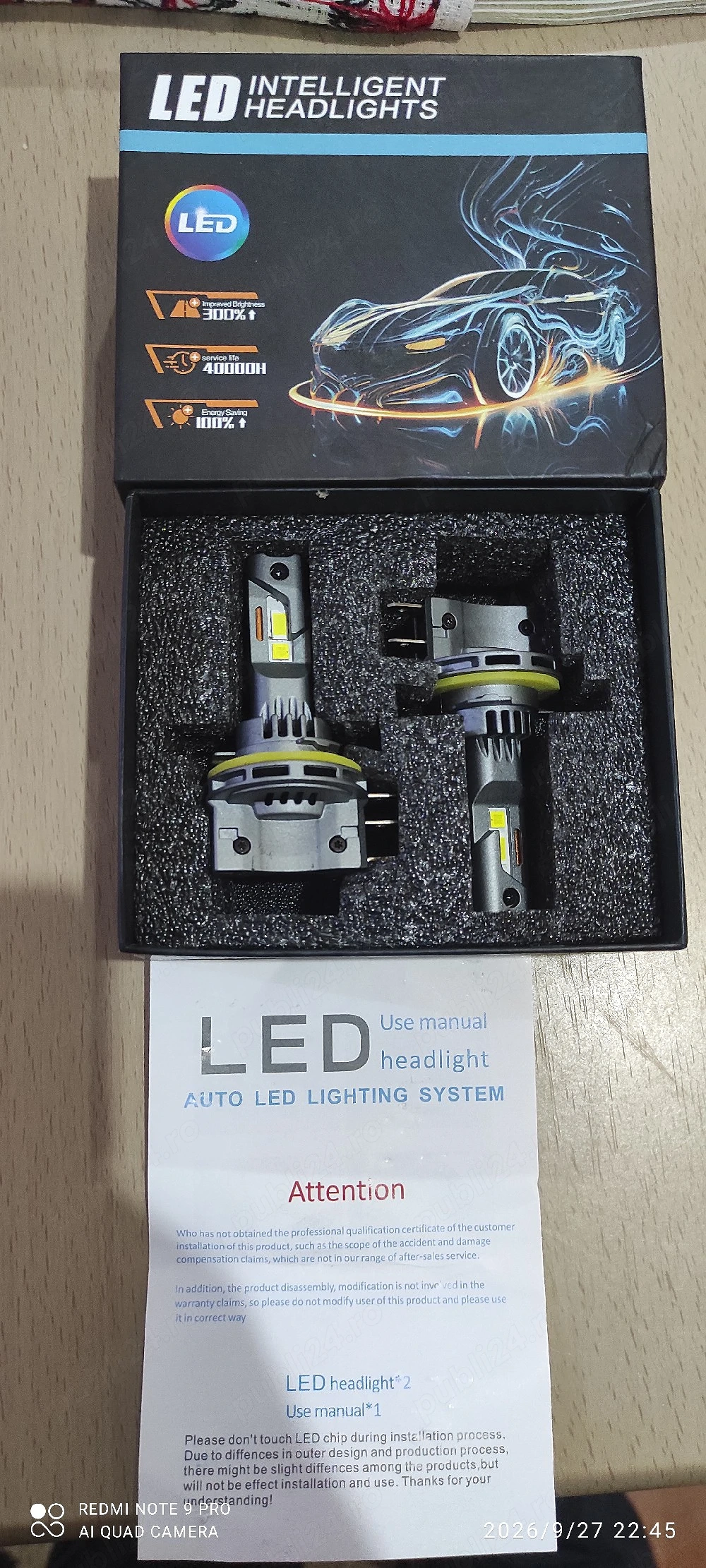 Vand bec Led faza lungă DEDICAT GOLF 6