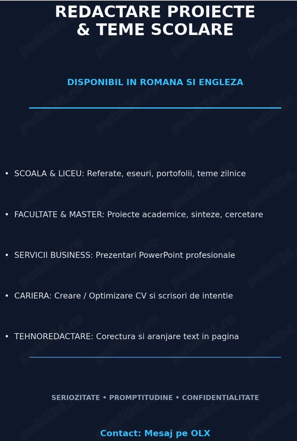 Ajutor Teme, Proiecte RO EN Prezentări PPT, CV, Referate, Documente