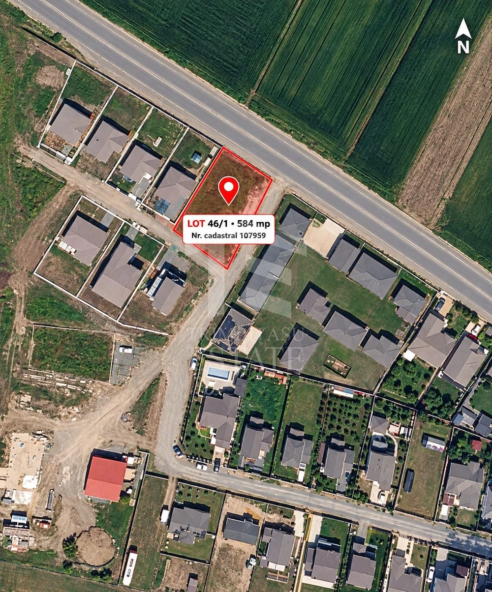 Teren intravilan 584 mp | Siminoc | Zona rezidentiala