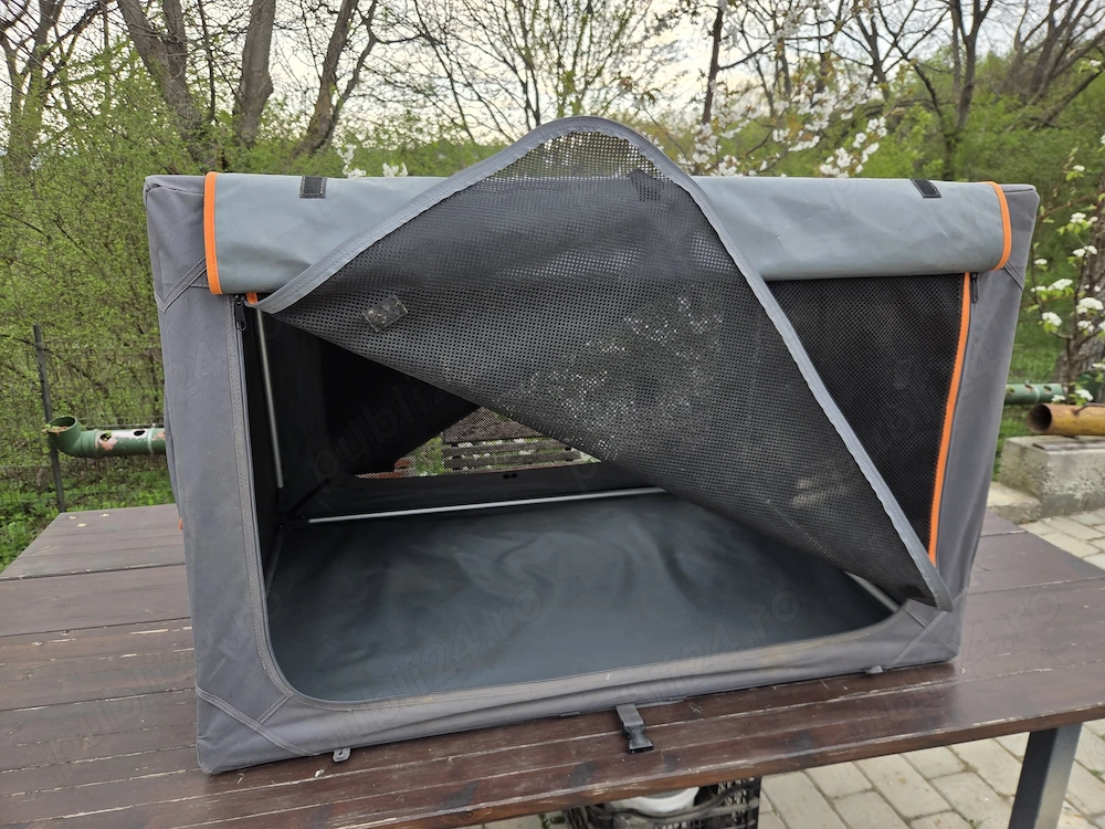 Cusca geanta transport pliabila pentru caini, cu structura rigida metalica XL - L 106 x l 71 x h 68,