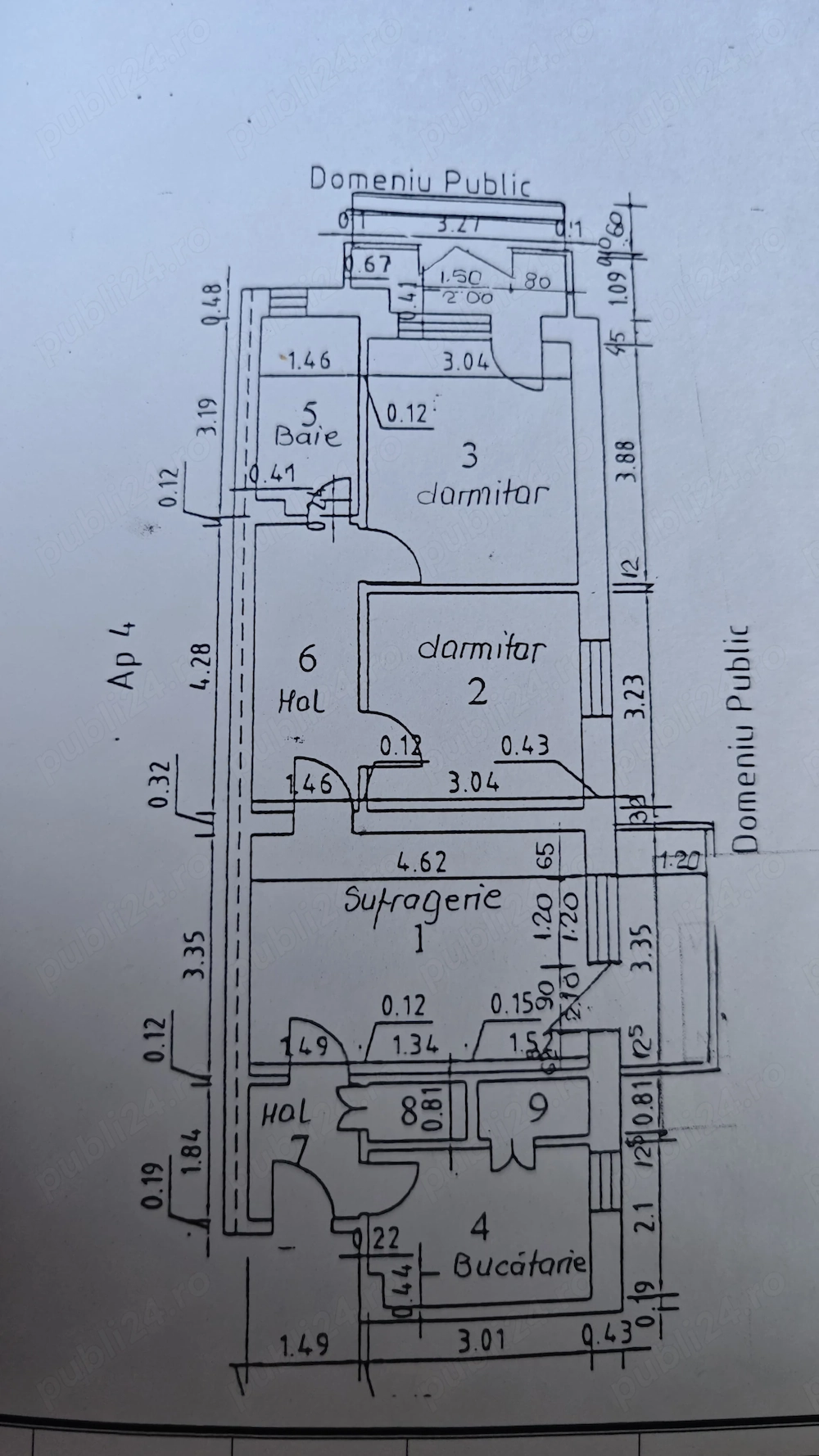 Vând apartament 3 camere, parter Drobeta-Turnu Severin 