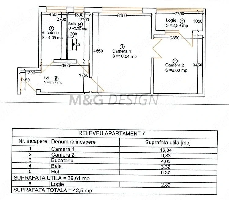 Apartament  2 camere  Girocului etaj 1