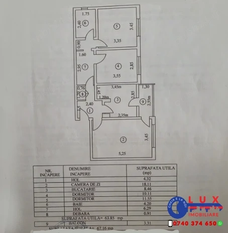 ID 3682 Apartament 3 camere   Cartier E3