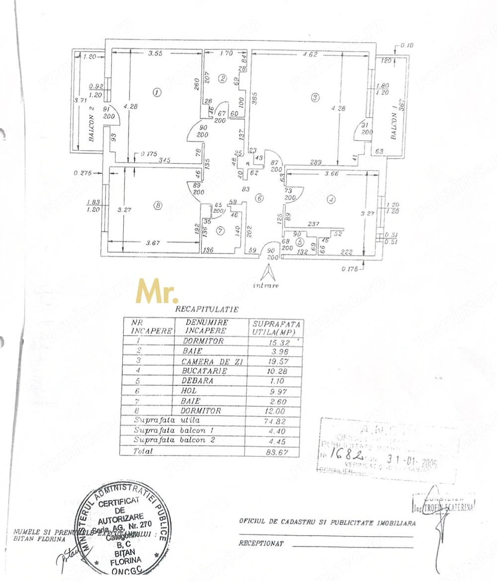 Apartament 3 Camere în Găvana - Decomandat și Luminos - 83 totali