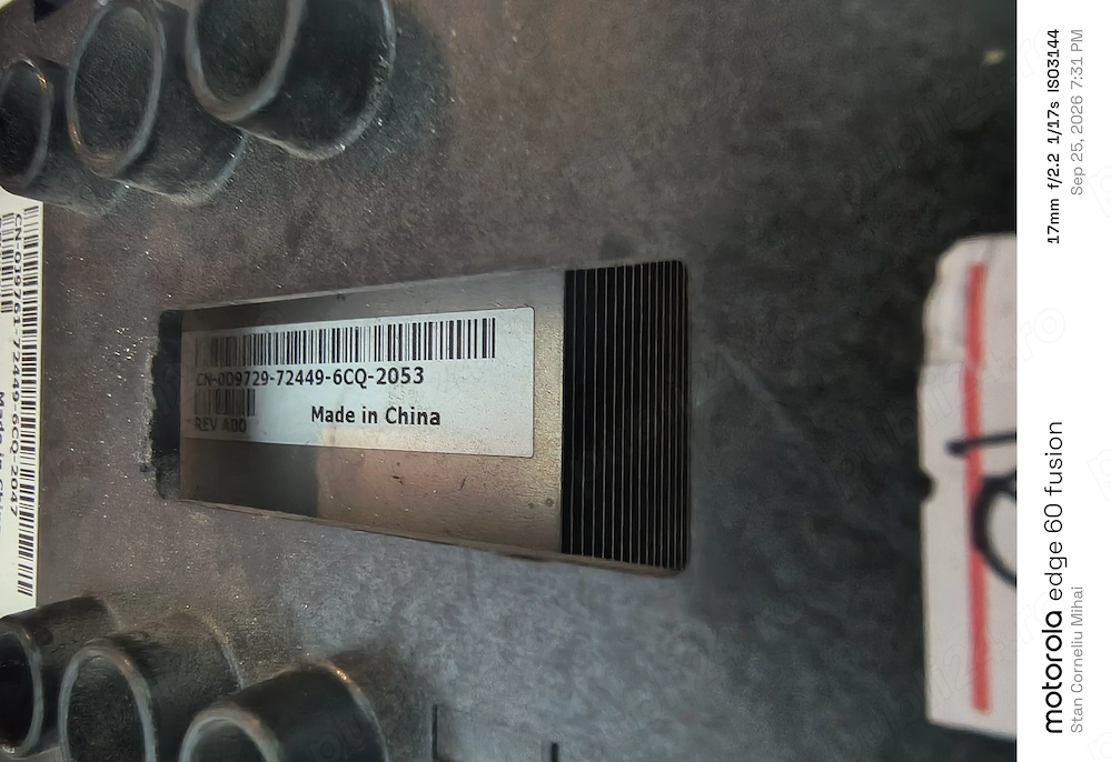 Ansamblu radiator OEM Dell, cod 0J9761