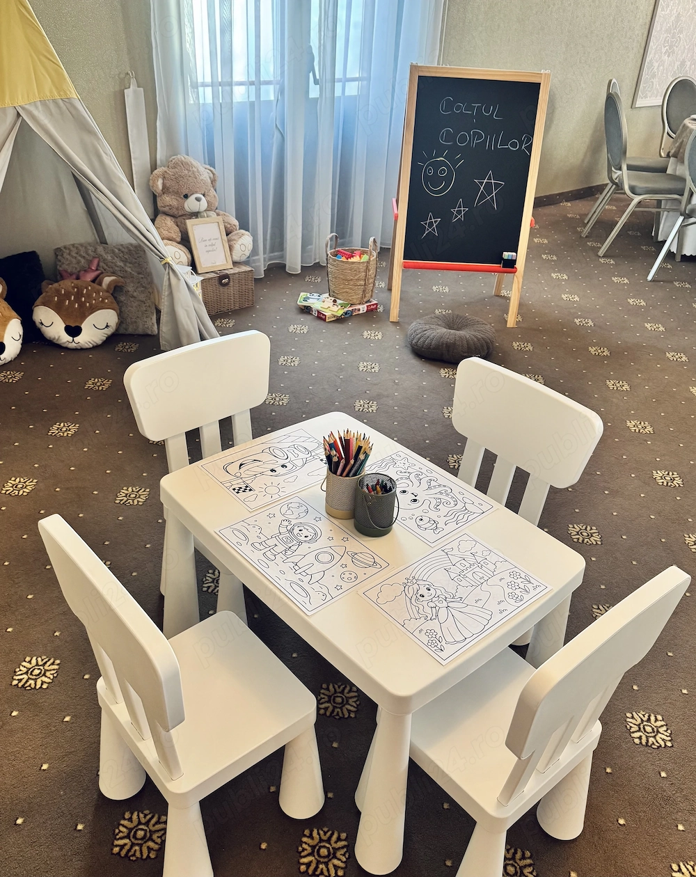 Kids Corner | Colț joacă pentru copii | Ateliere creative | Evenimente | Aniversări | Nunți