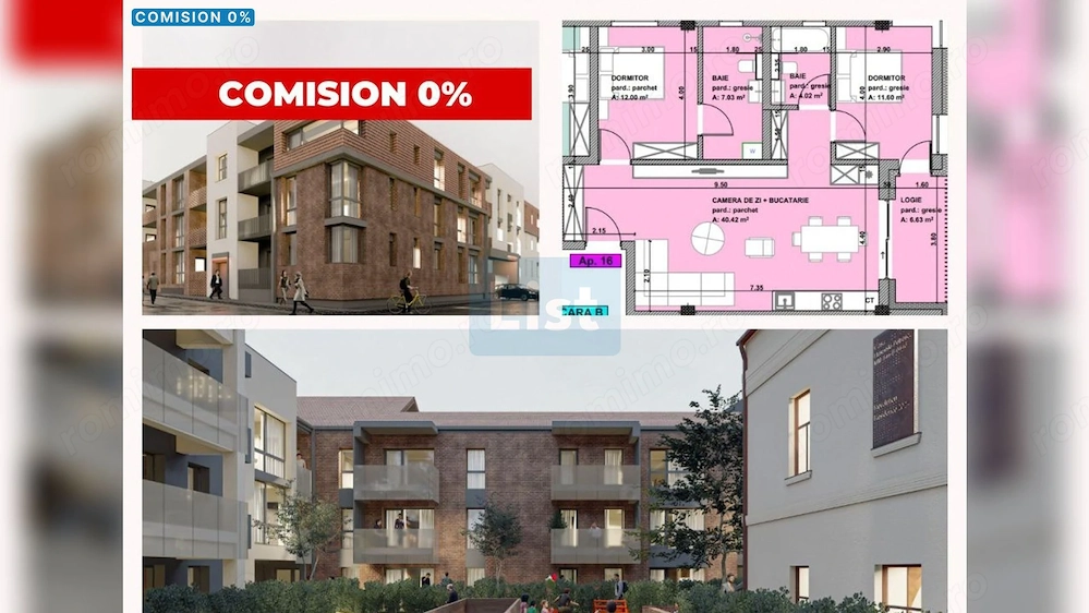 Apartament de vanzare bloc nou, 3 camere, 98mpc, Centru Vechi, comision 0%