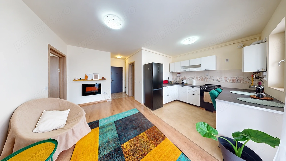 Apartament de vânzare în Sibiu - 2 camere, boxă, parcare, terasa mare, Turnișor 