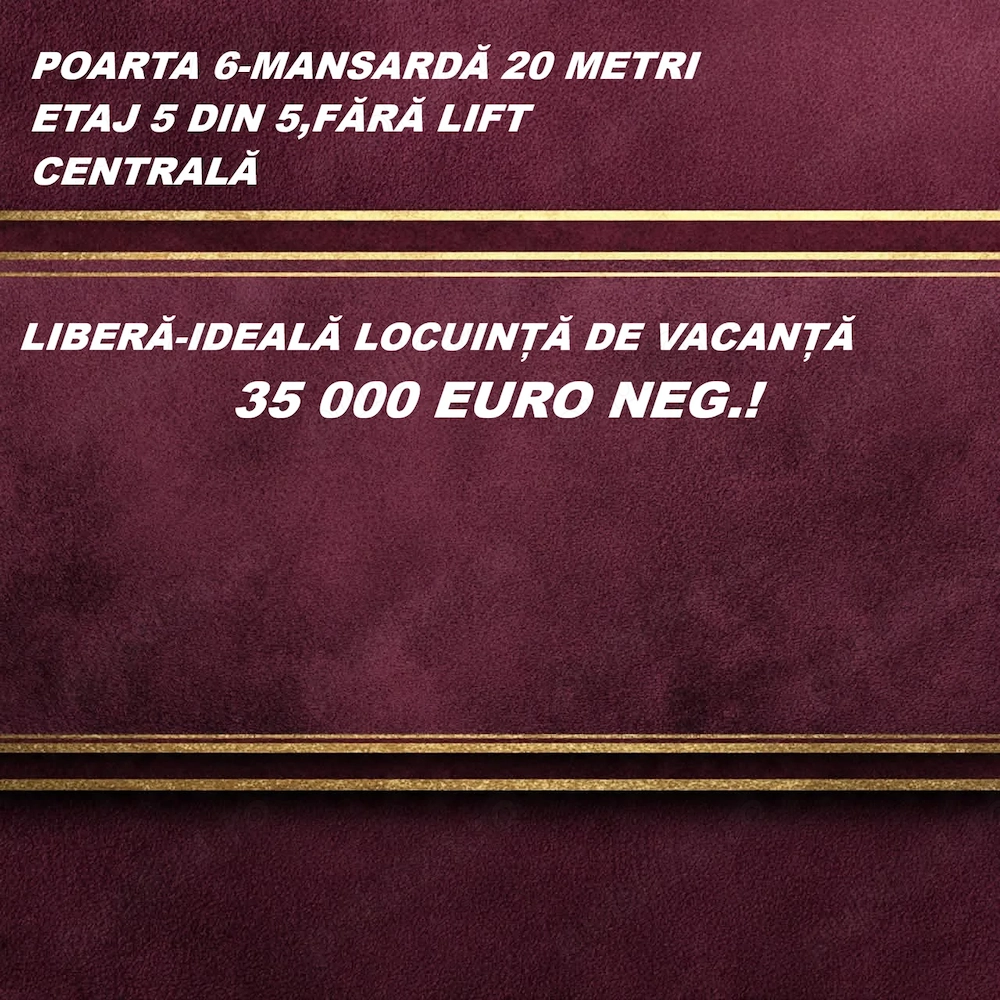 Poarta 6-mansardă 20 metri