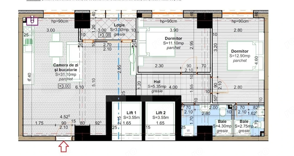 BLOC NOU !! Apartament 3 camere, 71,00 mp,  la un SUPER PRET !! 