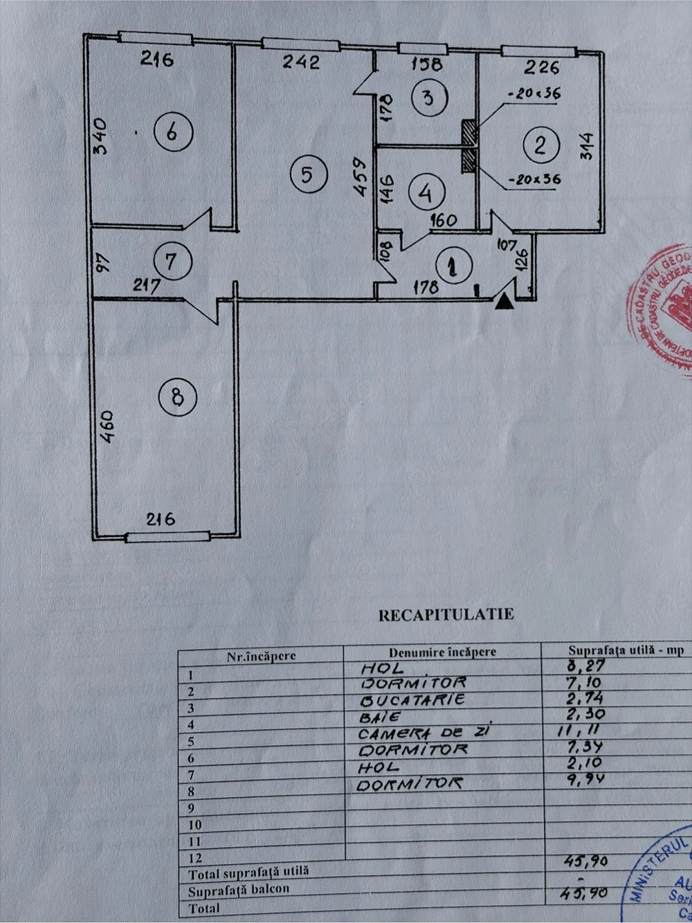 apartament 3 camere 