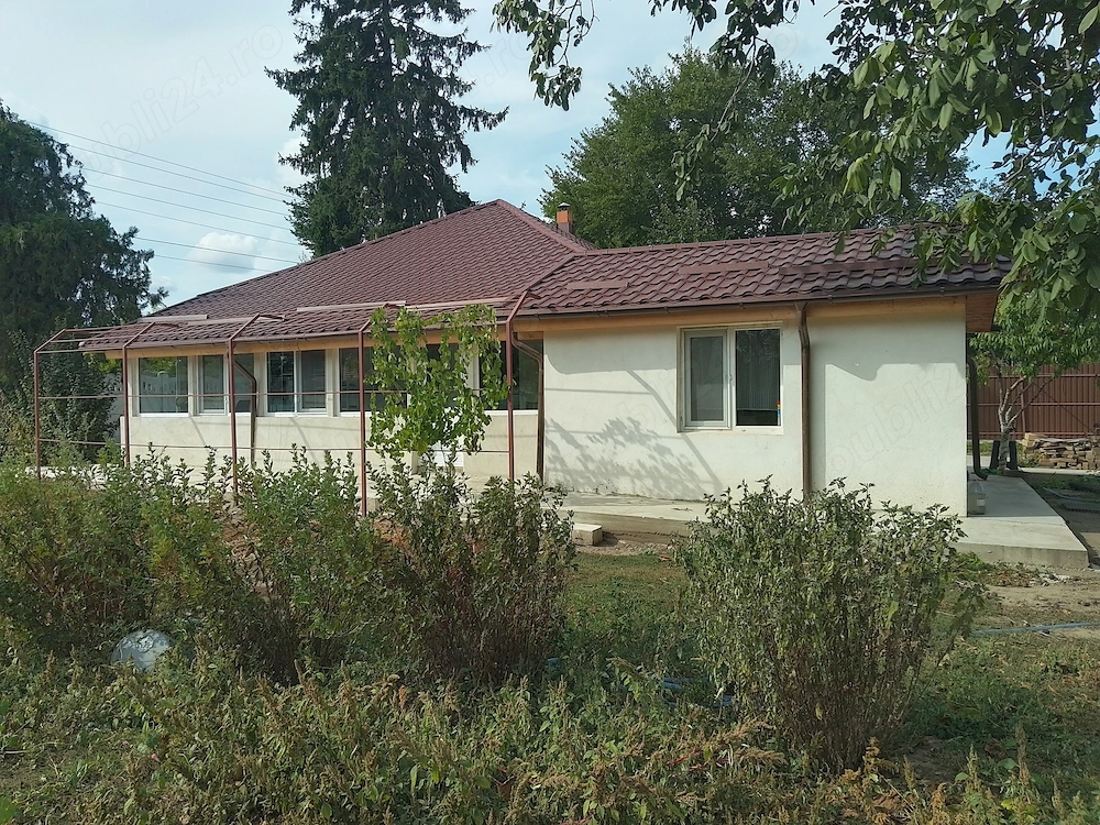Casa+2000m2, zona centrala in sat Oprisenesti, jud Braila