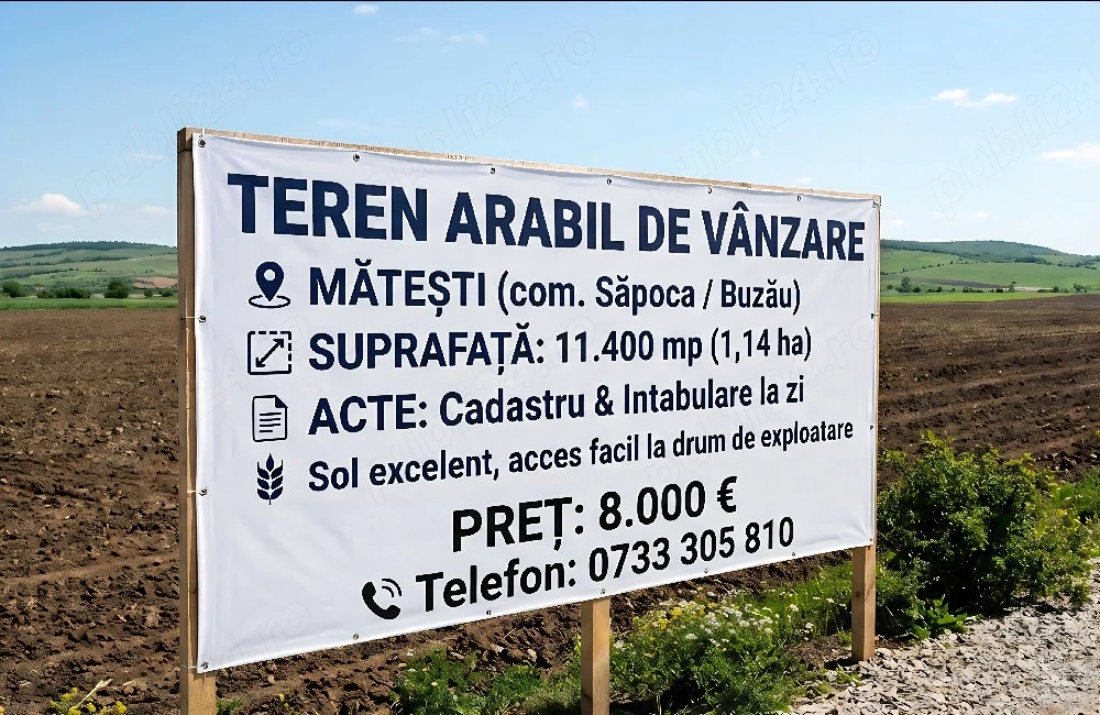 Teren arabil!