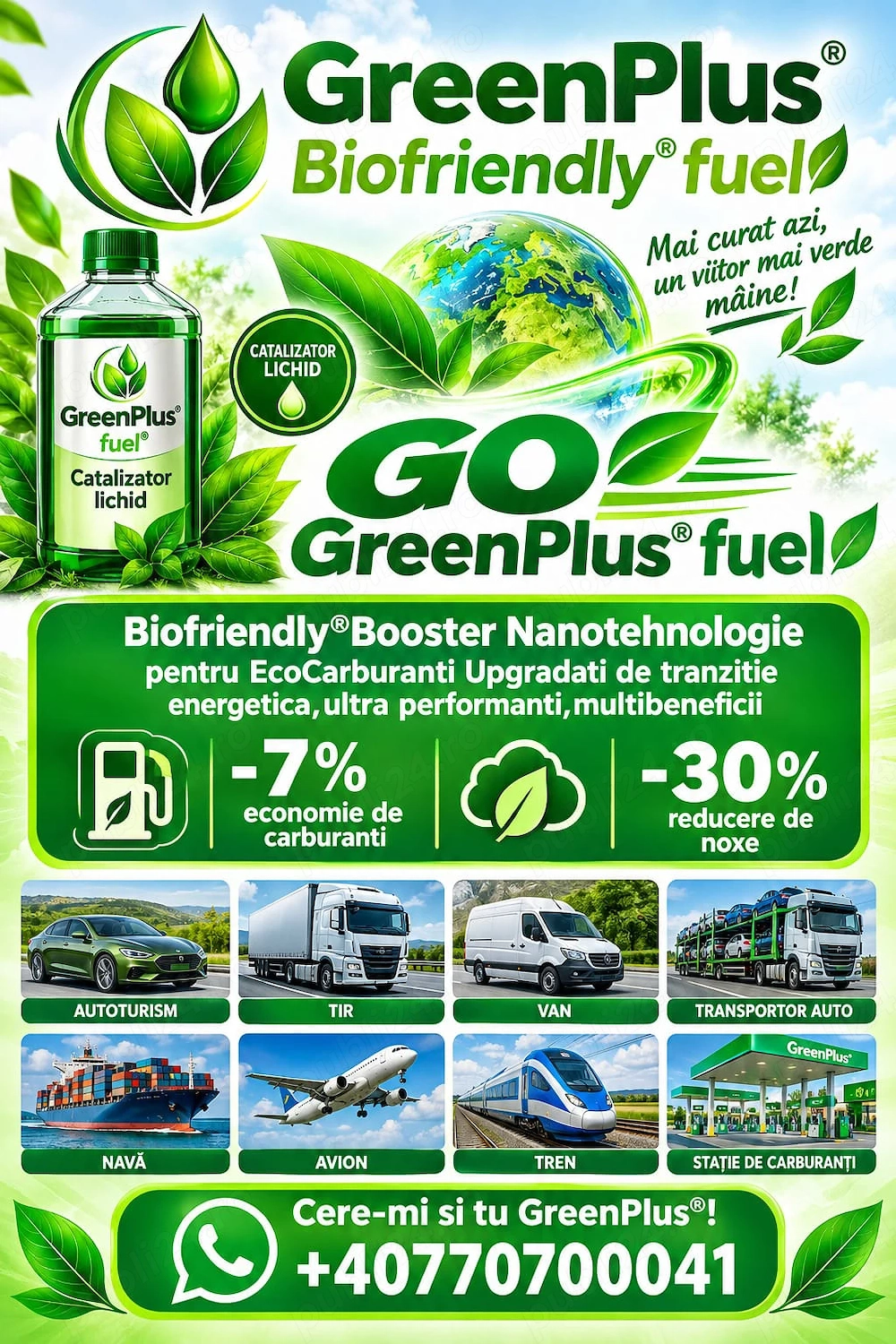 Promo.1000litrii topbooster carburanti decarbonizator bio catalizator lichid nanotech eco label etf 