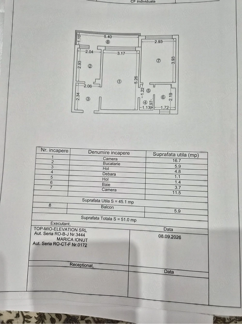 Apartament 2 camere