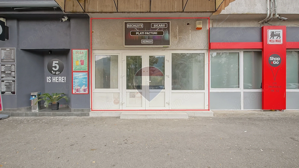Închiriez spaţiu comercial, 80 mp, Str Prunului, Noua