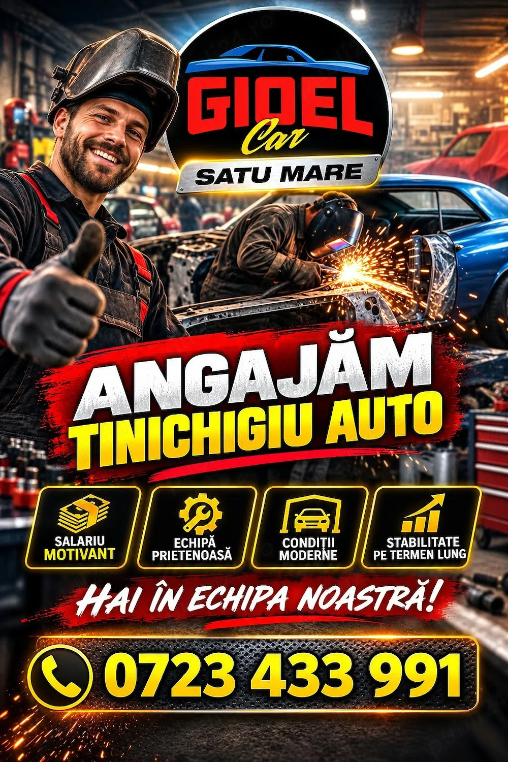 Gioel car Satu Mare angajeaza tinichigiu