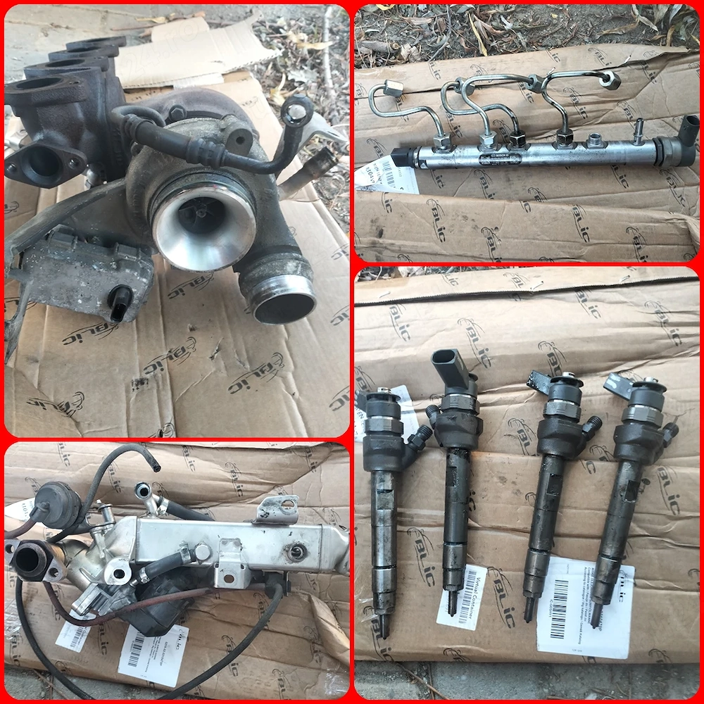 Pachet Turbina, 4 injectoare, EGR si rampa injectie - originale OEM - motor N47 BMW 143CP 2014