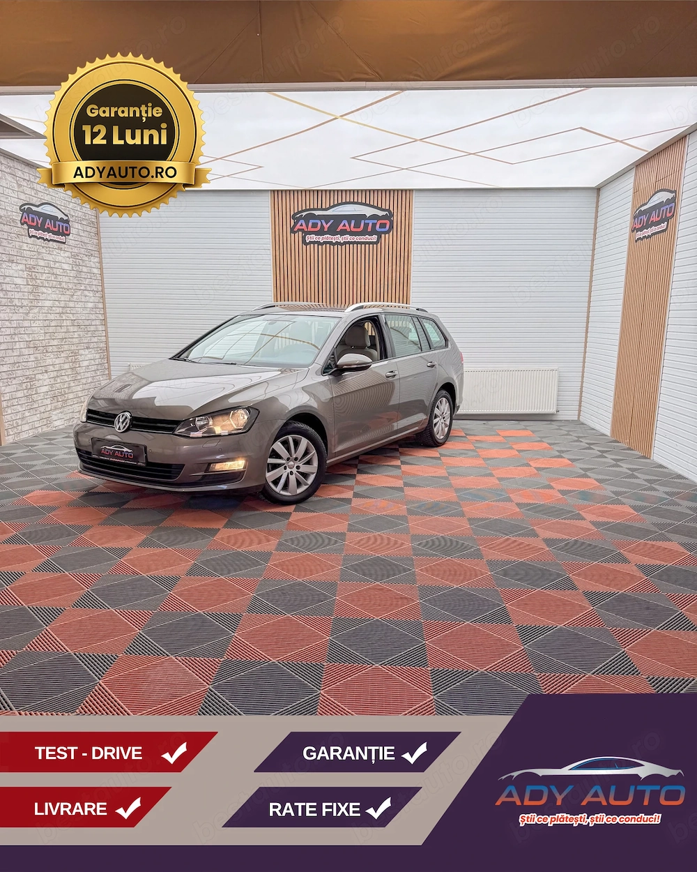 VW GOLF 7 Cutie Automata DSG. 1,4 TSI . 122 CP . AN 2015 07 . Rar+Itp ( la cerere ) Garantie 12 luni