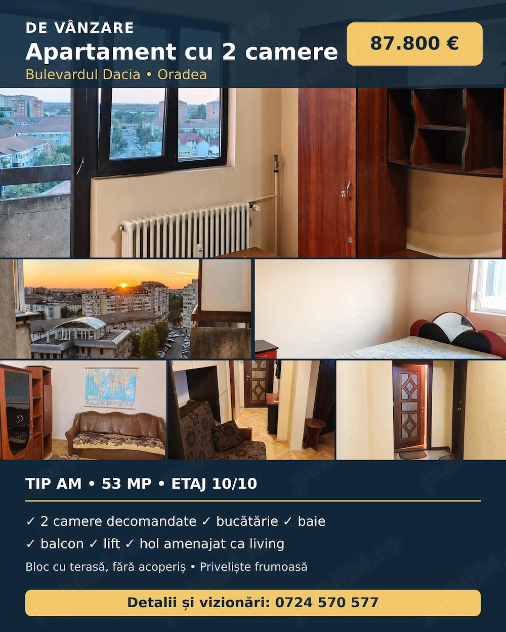 Apartament cu două camere pe Dacia, Rogerius