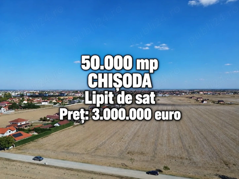 Teren de vânzare, 50.000 mp | Plata se poate face in rate